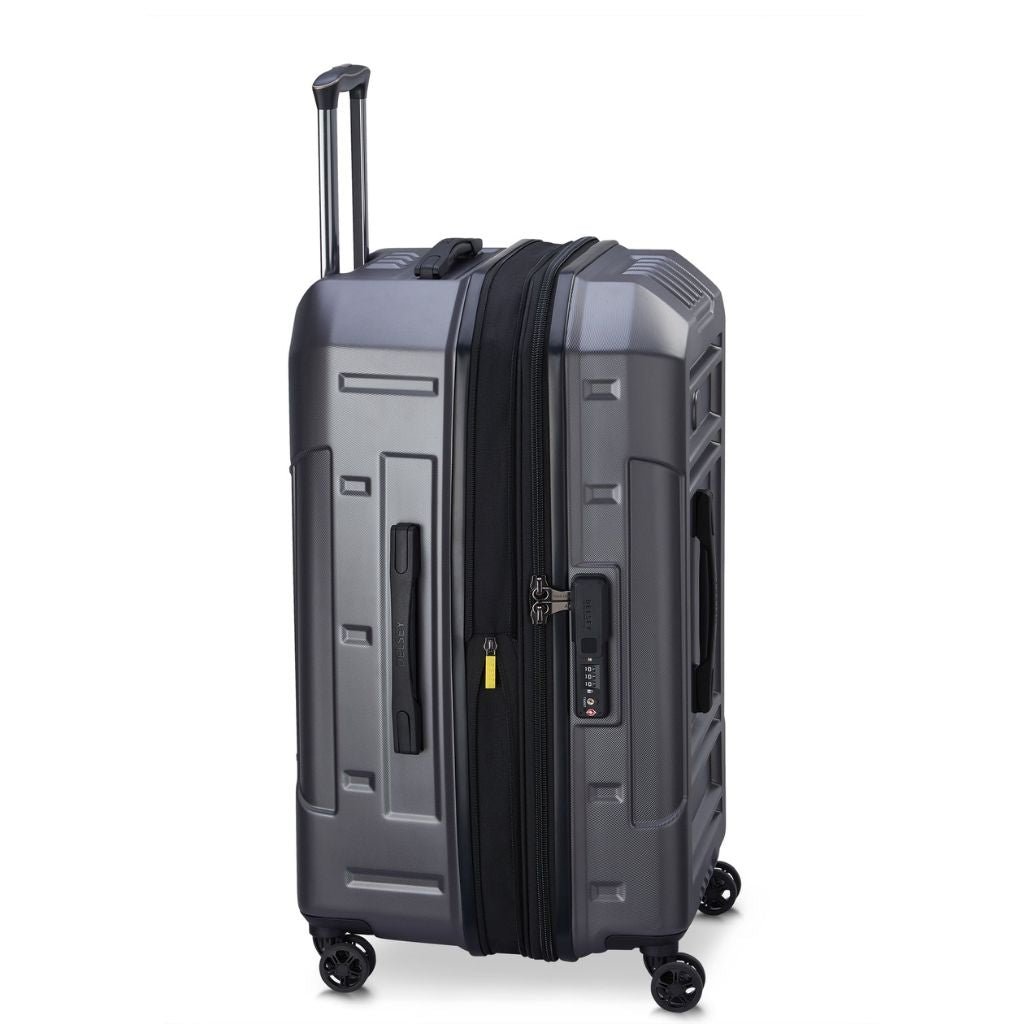 Delsey Rempart 73cm Exp Large Trunk - Anthracite - Love Luggage