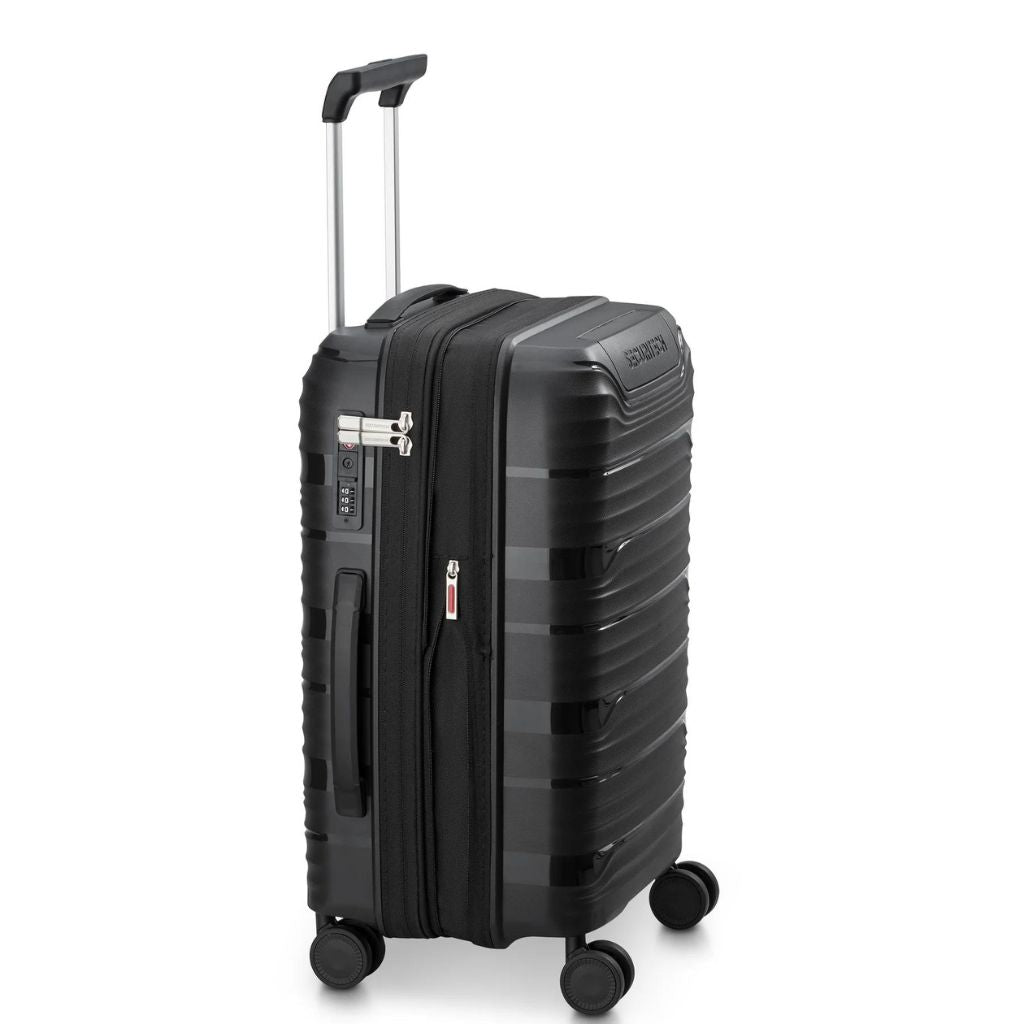 Delsey Securitech Dune Exp Cabin Hardsided Luggage - Black - Love Luggage