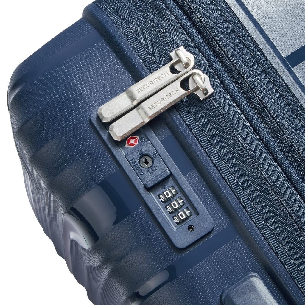 Delsey Securitech Dune Exp Cabin Hardsided Luggage - Blue - Love Luggage