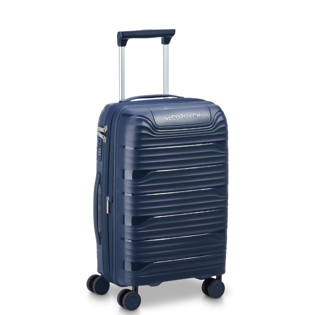 Delsey Securitech Dune Exp Cabin Hardsided Luggage - Blue - Love Luggage