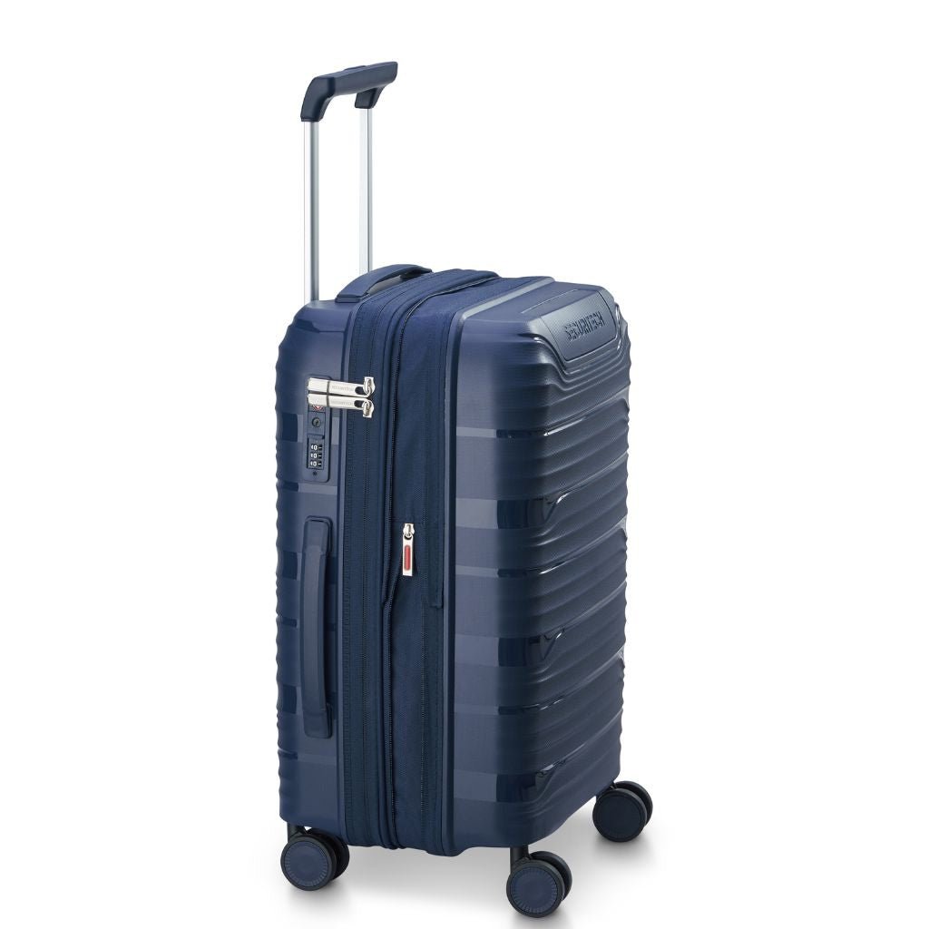 Delsey Securitech Dune Exp Cabin Hardsided Luggage - Blue - Love Luggage