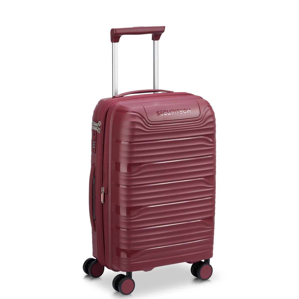 Delsey Securitech Dune Exp Cabin Hardsided Luggage - Burgundy - Love Luggage
