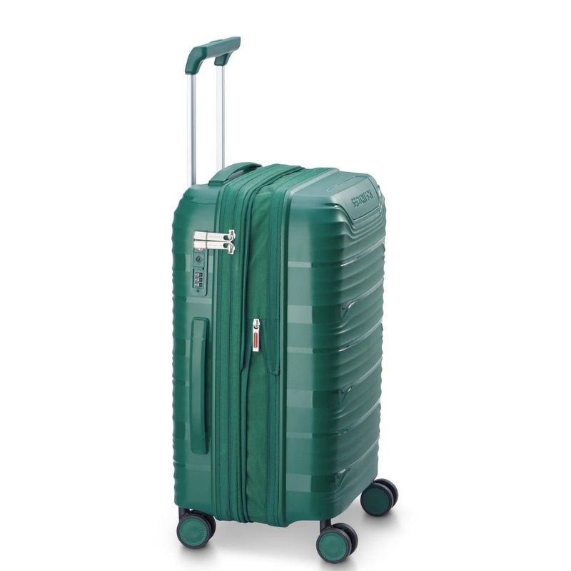 Delsey Securitech Dune Exp Cabin Hardsided Luggage - Green - Love Luggage