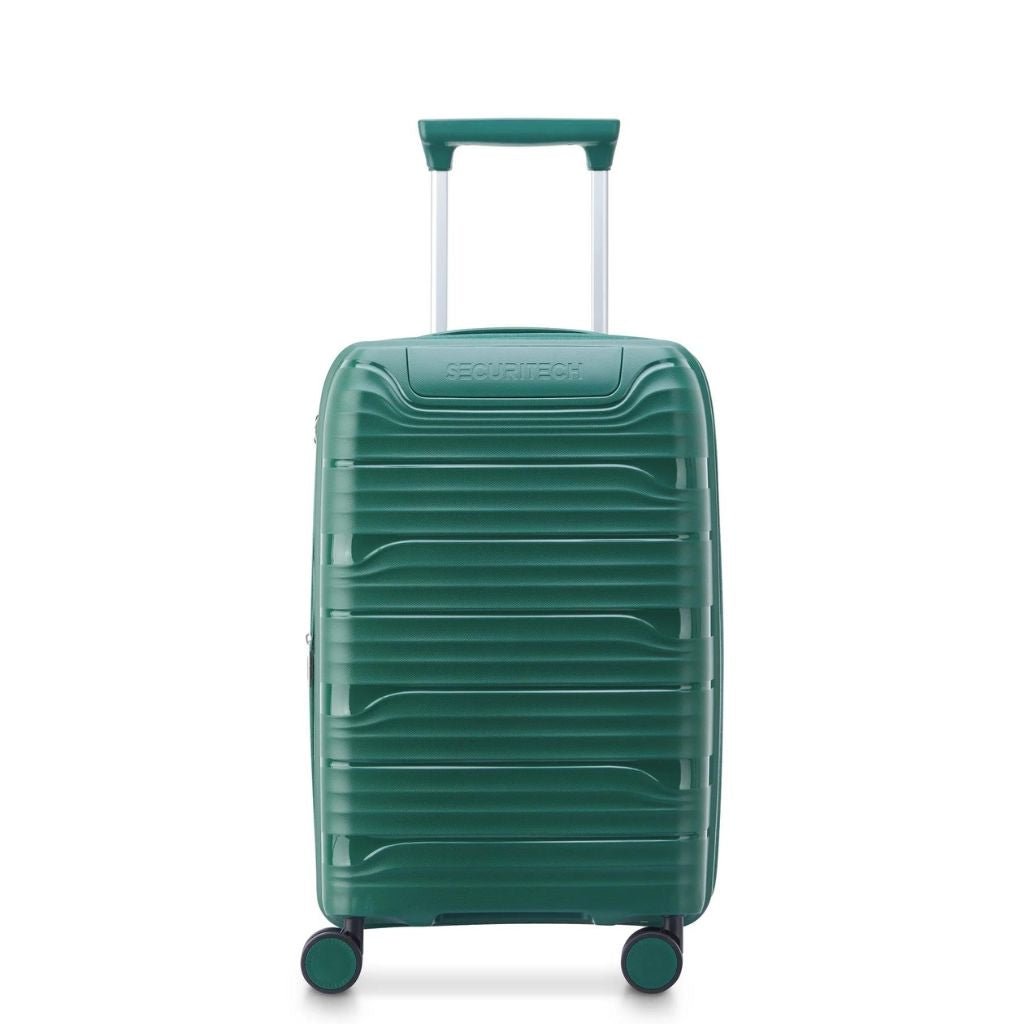 Delsey Securitech Dune Exp Cabin Hardsided Luggage - Green - Love Luggage
