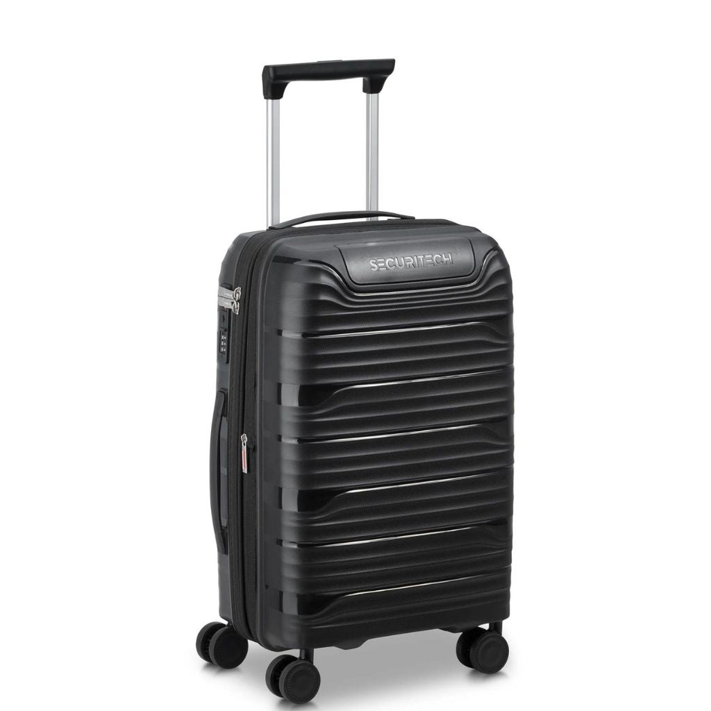 Delsey Securitech Dune Exp Large Hardsided Luggage - Black - Love Luggage