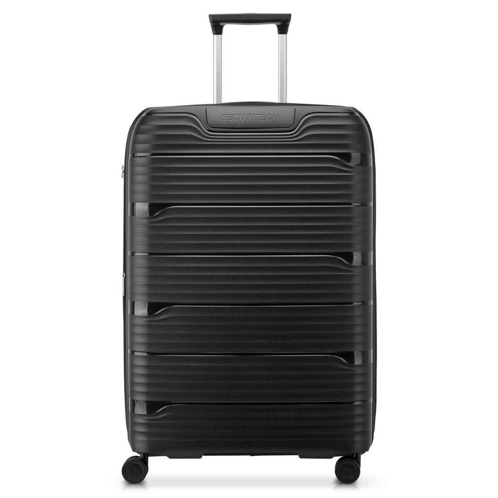 Delsey Securitech Dune Exp Large Hardsided Luggage - Black - Love Luggage