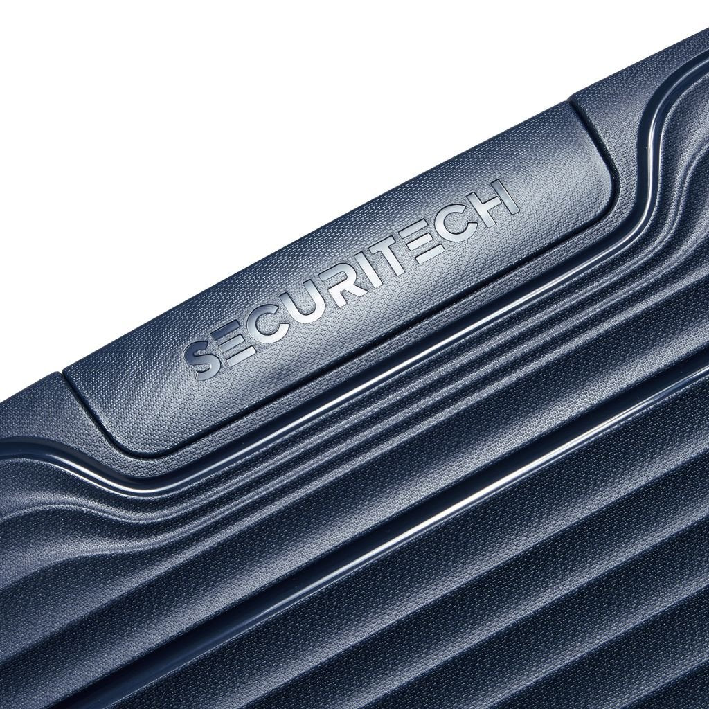 Delsey Securitech Dune Exp Large Hardsided Luggage - Blue - Love Luggage