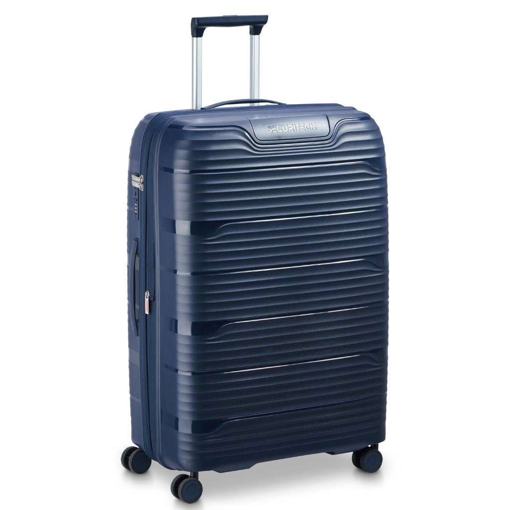 Delsey Securitech Dune Exp Large Hardsided Luggage - Blue - Love Luggage