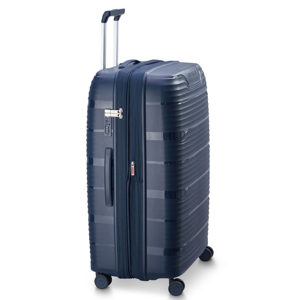 Delsey Securitech Dune Exp Large Hardsided Luggage - Blue - Love Luggage