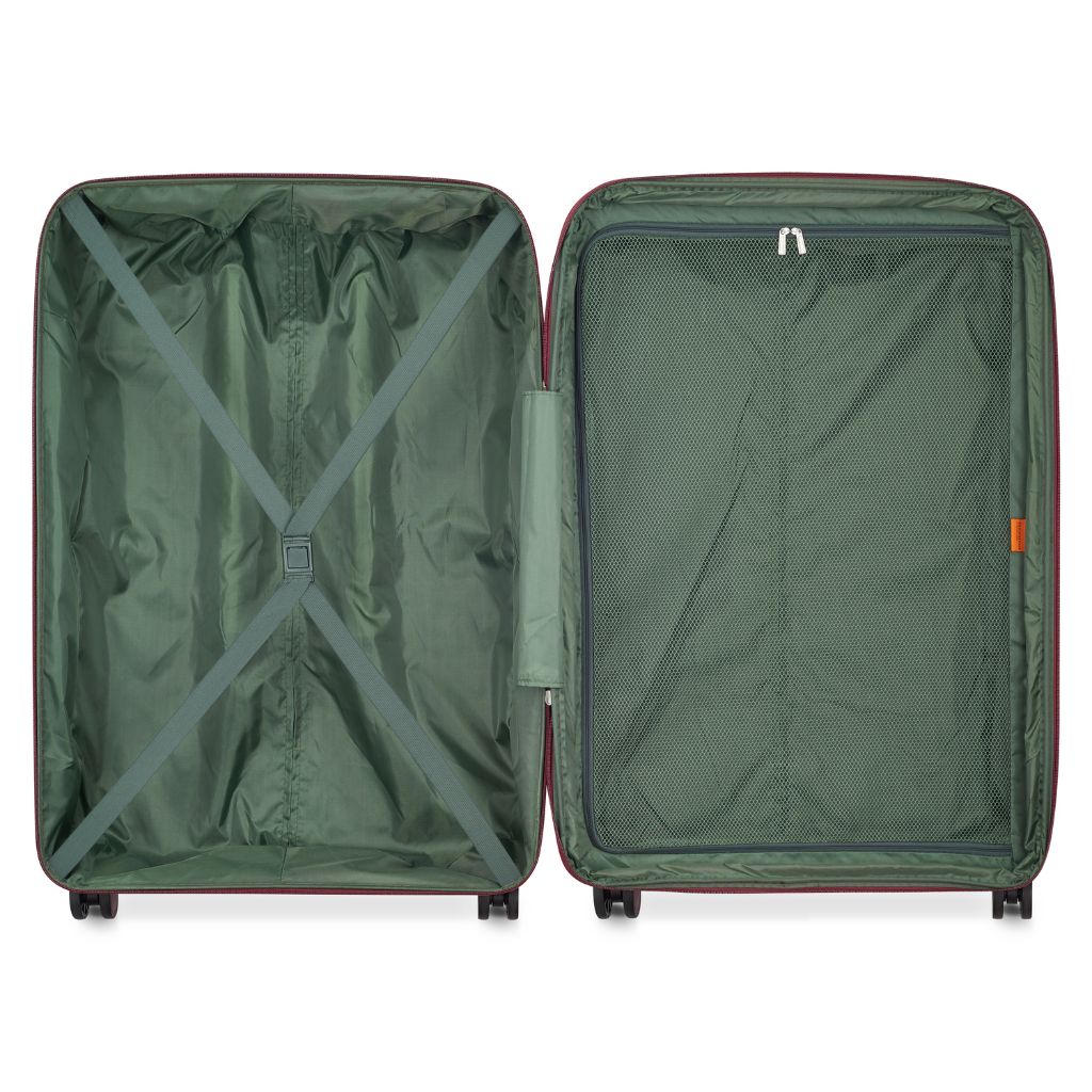 Delsey Securitech Dune Exp Large Hardsided Luggage - Burgundy - Love Luggage