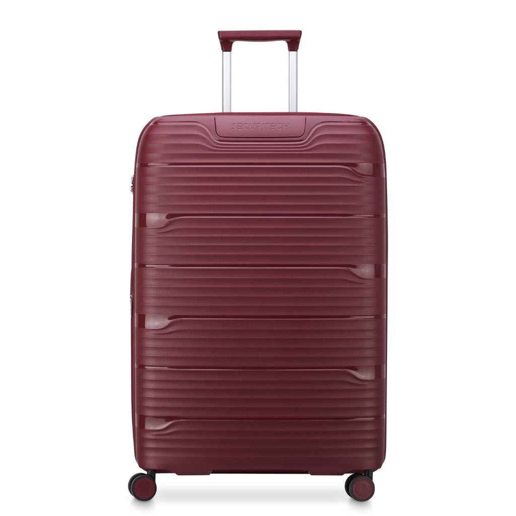 Delsey Securitech Dune Exp Large Hardsided Luggage - Burgundy - Love Luggage