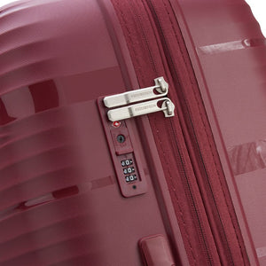 Delsey Securitech Dune Exp Large Hardsided Luggage - Burgundy - Love Luggage