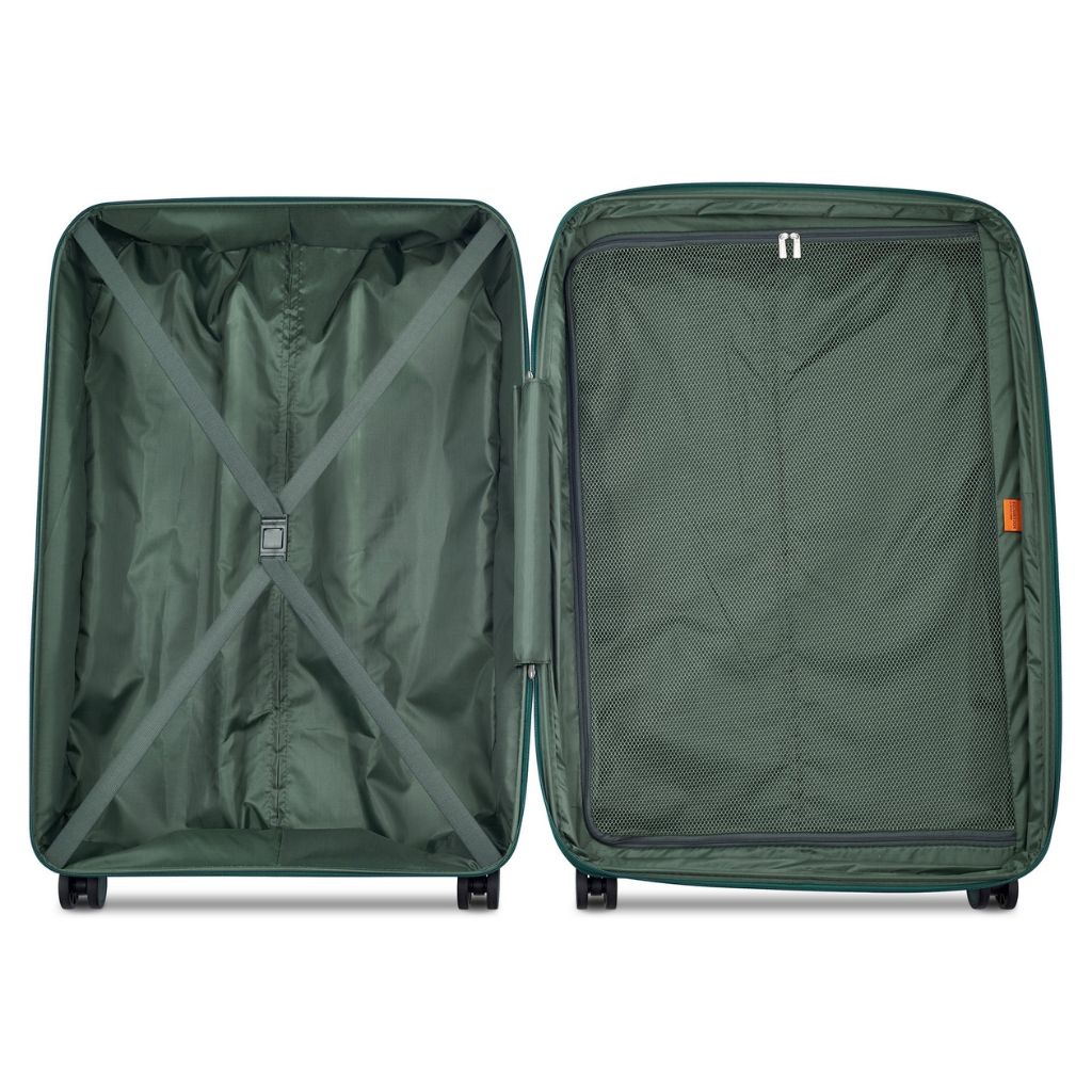 Delsey Securitech Dune Exp Large Hardsided Luggage - Green - Love Luggage