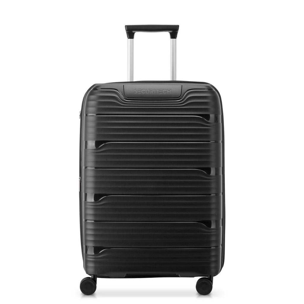 Delsey Securitech Dune Exp Medium Hardsided Luggage - Black - Love Luggage