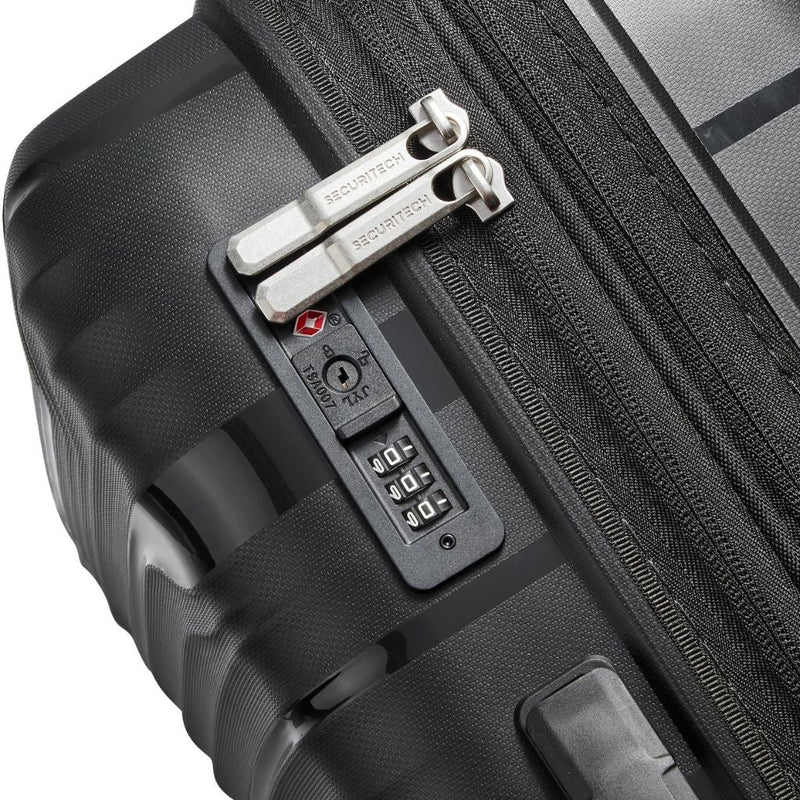 Delsey Securitech Dune Exp Medium Hardsided Luggage - Black - Love Luggage