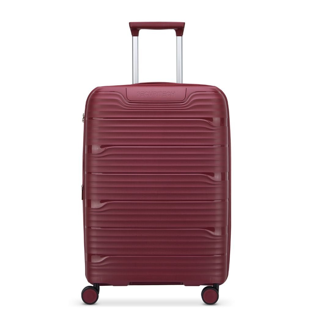 Delsey Securitech Dune Exp Medium Hardsided Luggage - Burgundy - Love Luggage