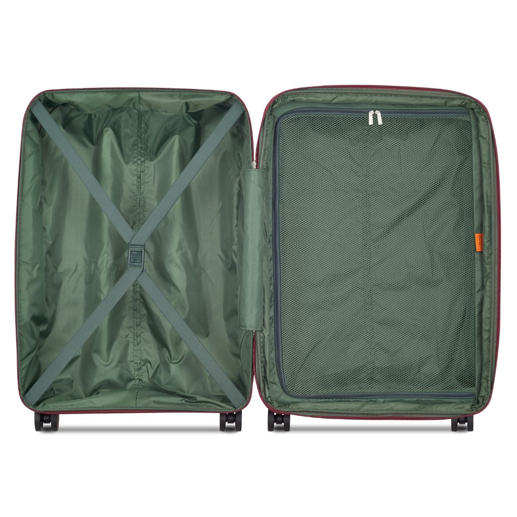 Delsey Securitech Dune Exp Medium Hardsided Luggage - Burgundy - Love Luggage