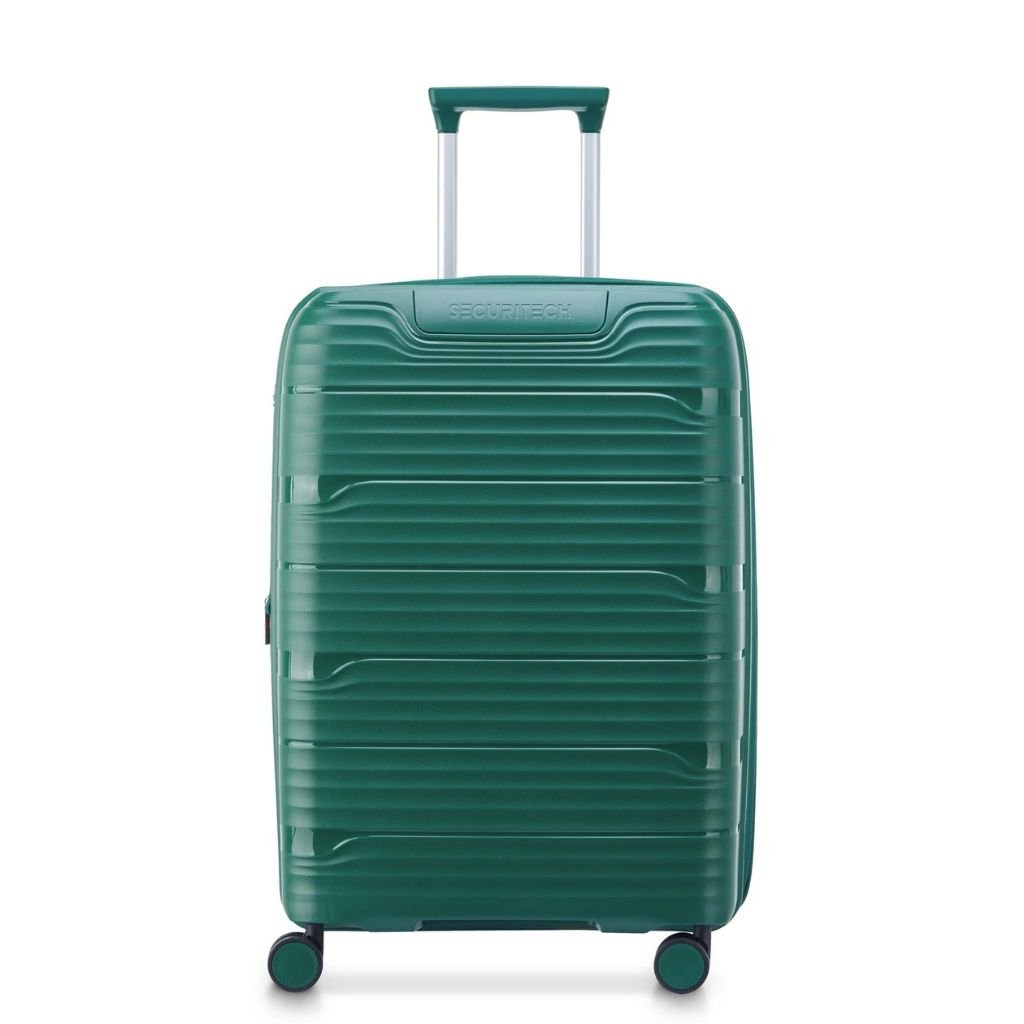 Delsey Securitech Dune Exp Medium Hardsided Luggage - Green - Love Luggage