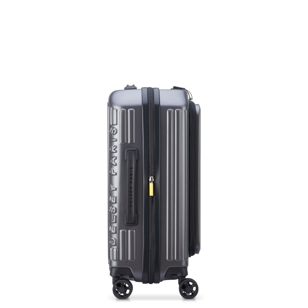 Delsey Securitime ZIP Top Opening 55cm Cabin Luggage - Anthracite - Love Luggage