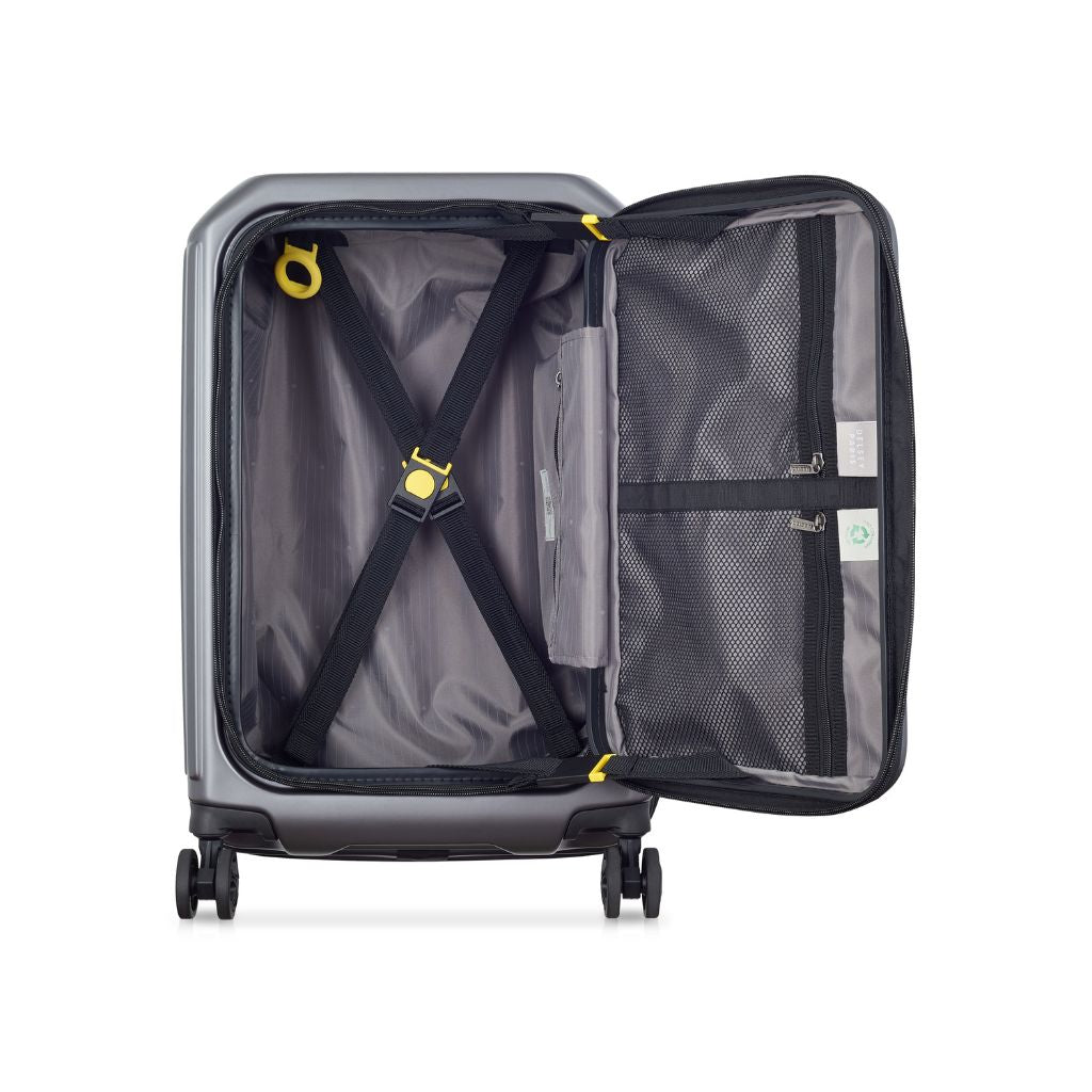 Delsey Securitime ZIP Top Opening 55cm Cabin Luggage - Anthracite - Love Luggage