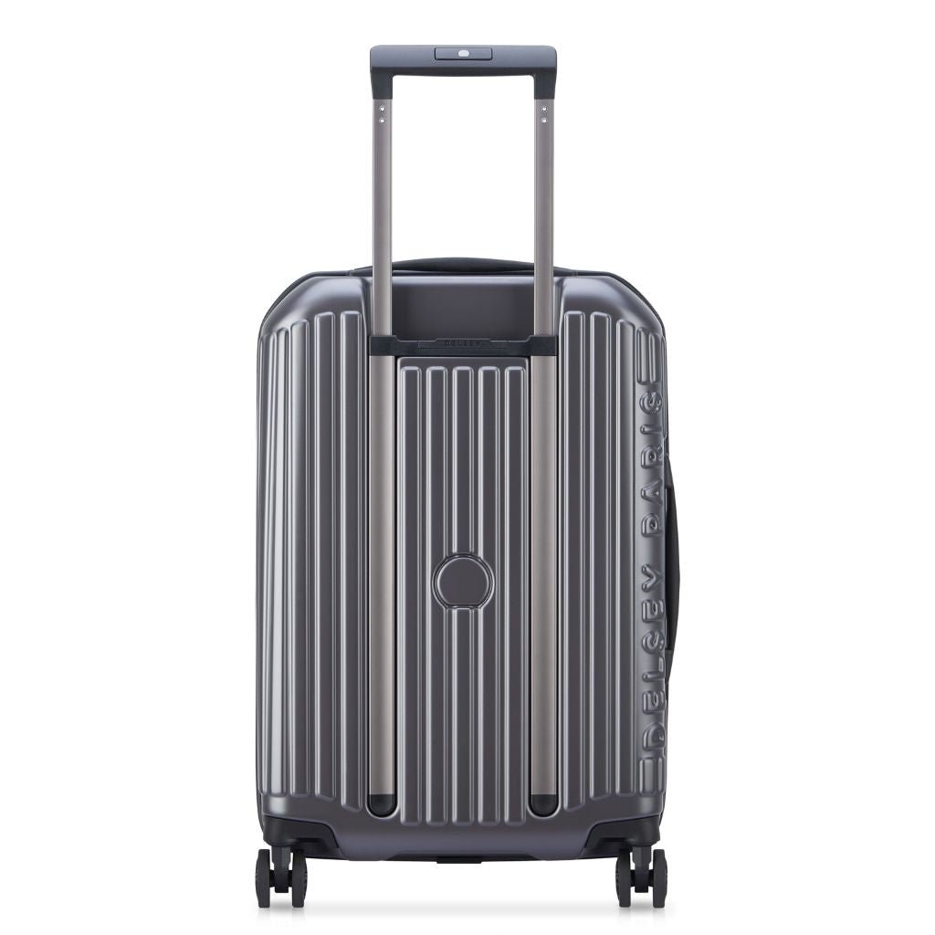Delsey Securitime ZIP Top Opening 55cm Cabin Luggage - Anthracite - Love Luggage