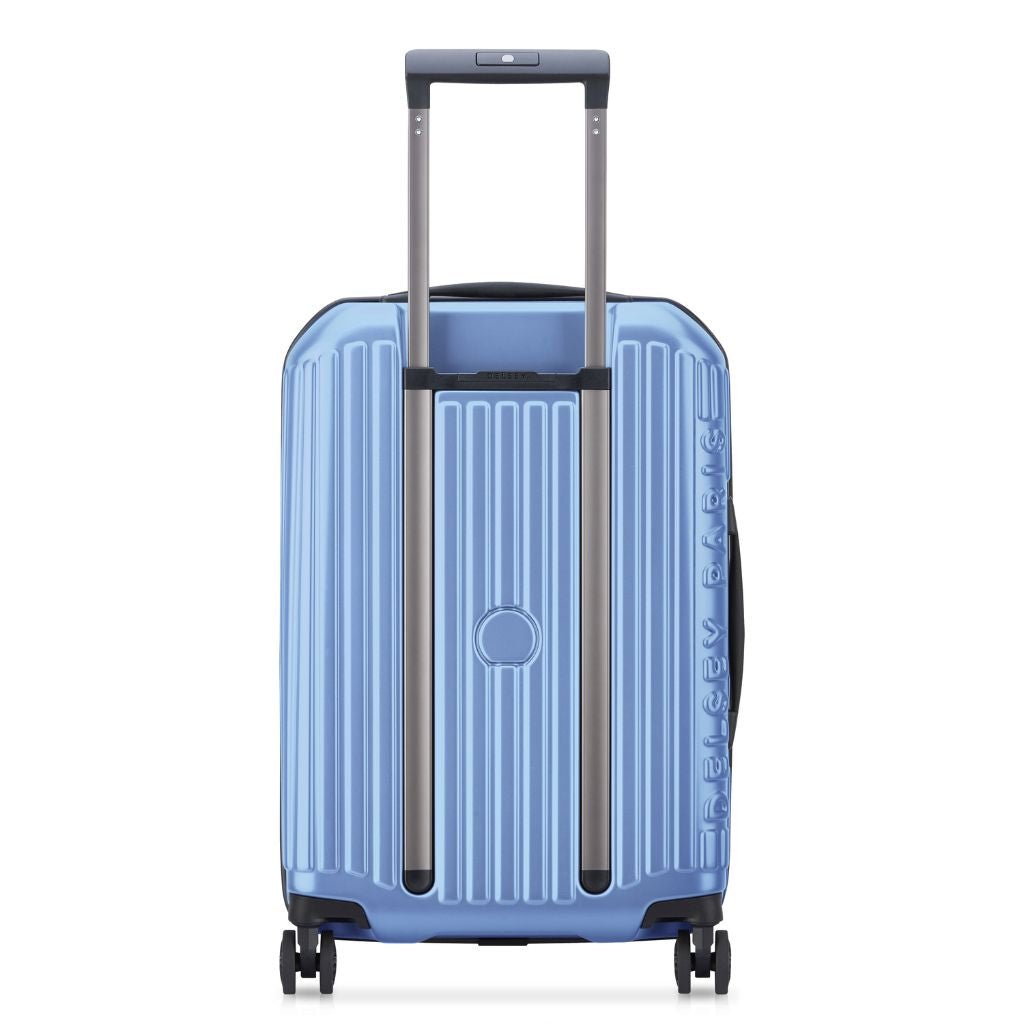 Delsey Securitime ZIP Top Opening 55cm Cabin Luggage - Blue - Love Luggage