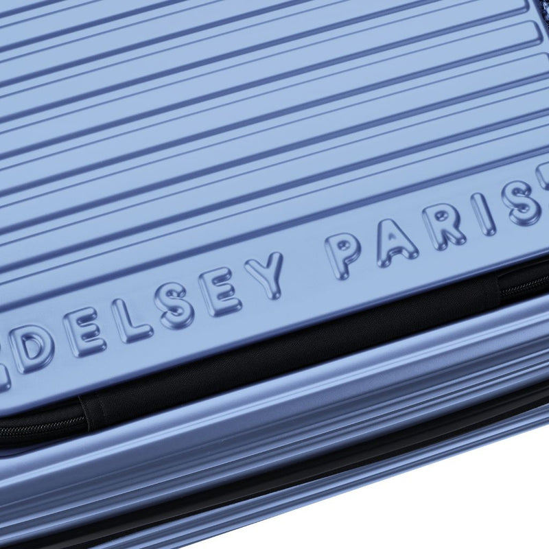 Delsey Securitime ZIP Top Opening 55cm Cabin Luggage - Blue - Love Luggage