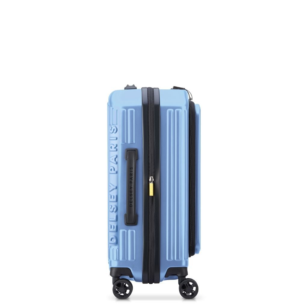 Delsey Securitime ZIP Top Opening 55cm Cabin Luggage - Blue - Love Luggage