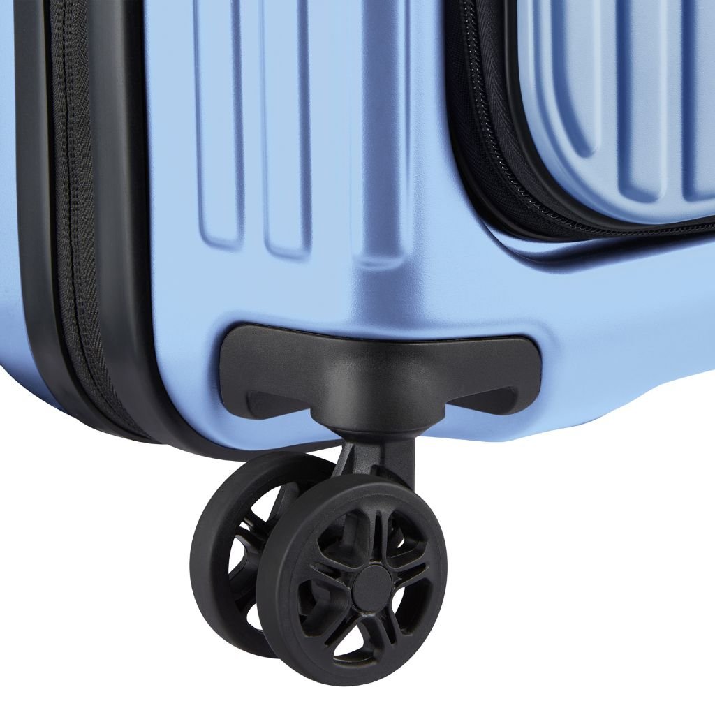 Delsey Securitime ZIP Top Opening 55cm Cabin Luggage - Blue - Love Luggage