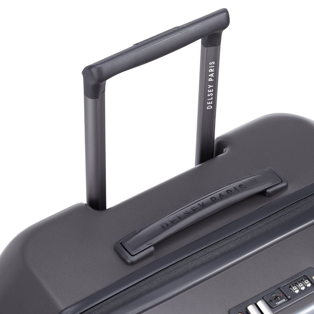 Delsey Securitime ZIP Top Opening 66cm Medium Exp Luggage - Anthracite - Love Luggage