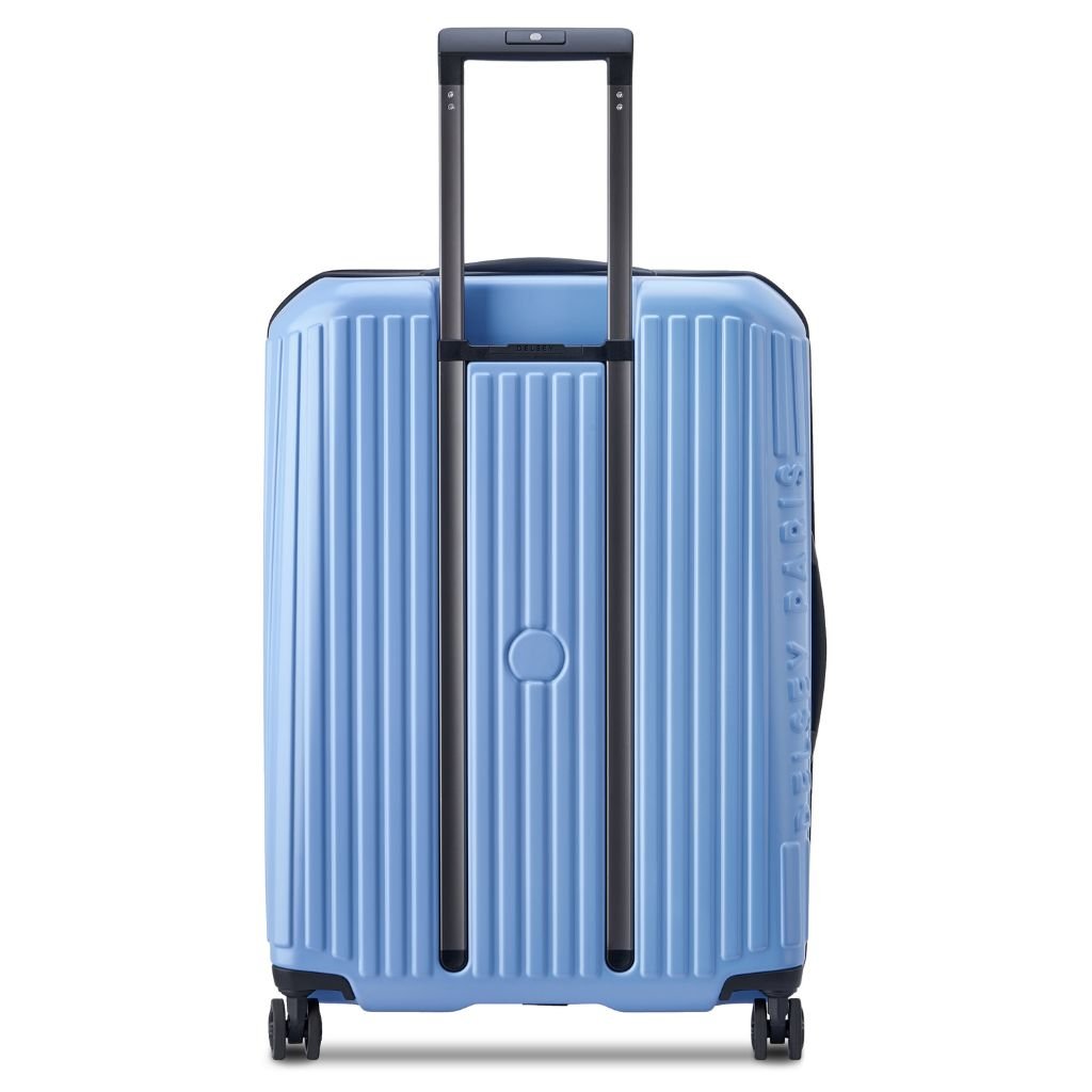 Delsey Securitime ZIP Top Opening 66cm Medium Exp Luggage - Blue - Love Luggage