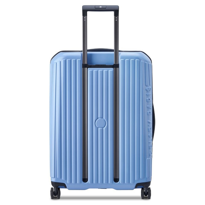 Delsey Securitime ZIP Top Opening 66cm Medium Exp Luggage - Blue - Love Luggage