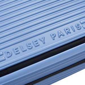 Delsey Securitime ZIP Top Opening 66cm Medium Exp Luggage - Blue - Love Luggage