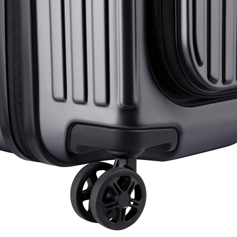Delsey Securitime ZIP Top Opening 76cm Large Exp Luggage - Anthracite - Love Luggage