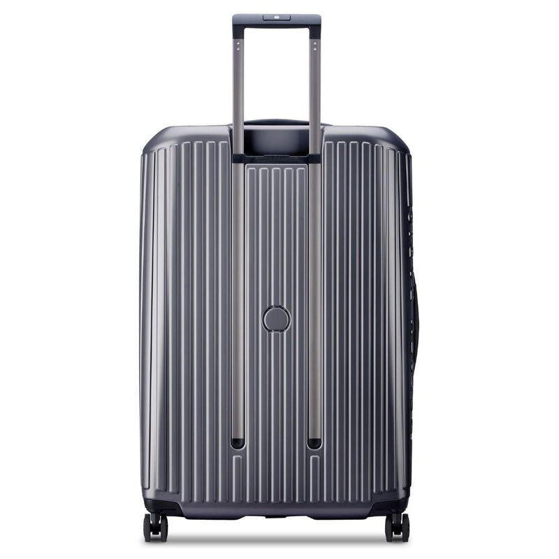 Delsey Securitime ZIP Top Opening 76cm Large Exp Luggage - Anthracite - Love Luggage