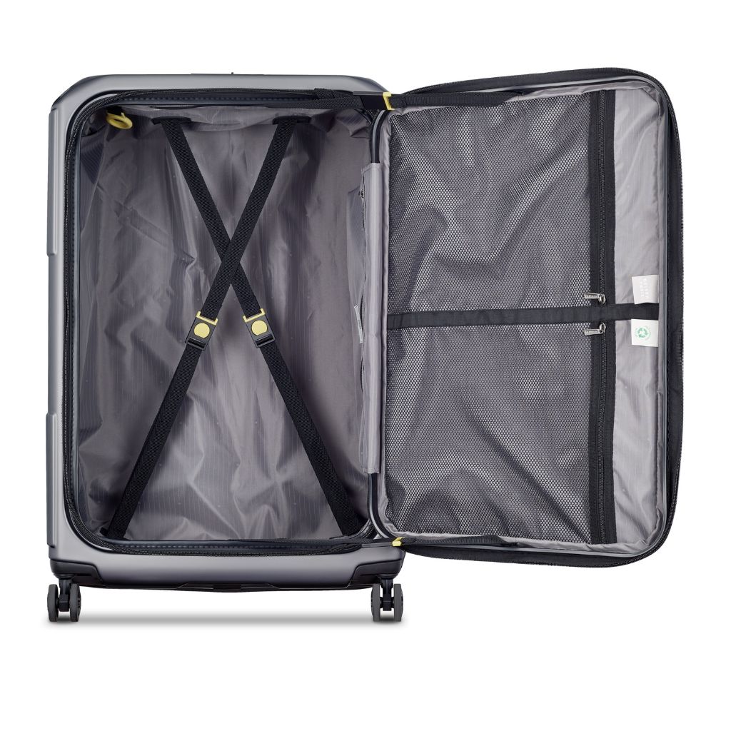 Delsey Securitime ZIP Top Opening 76cm Large Exp Luggage - Anthracite - Love Luggage