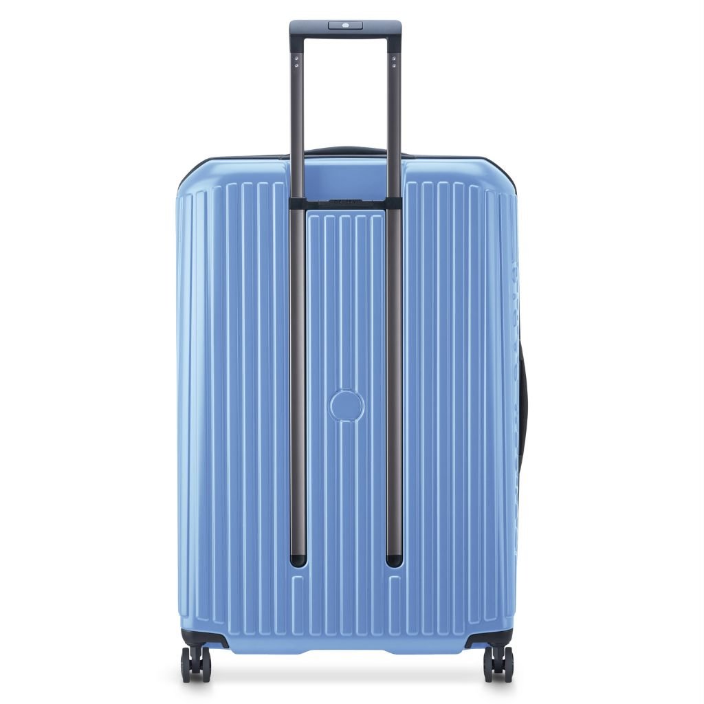 Delsey Securitime ZIP Top Opening 76cm Large Exp Luggage - Blue - Love Luggage