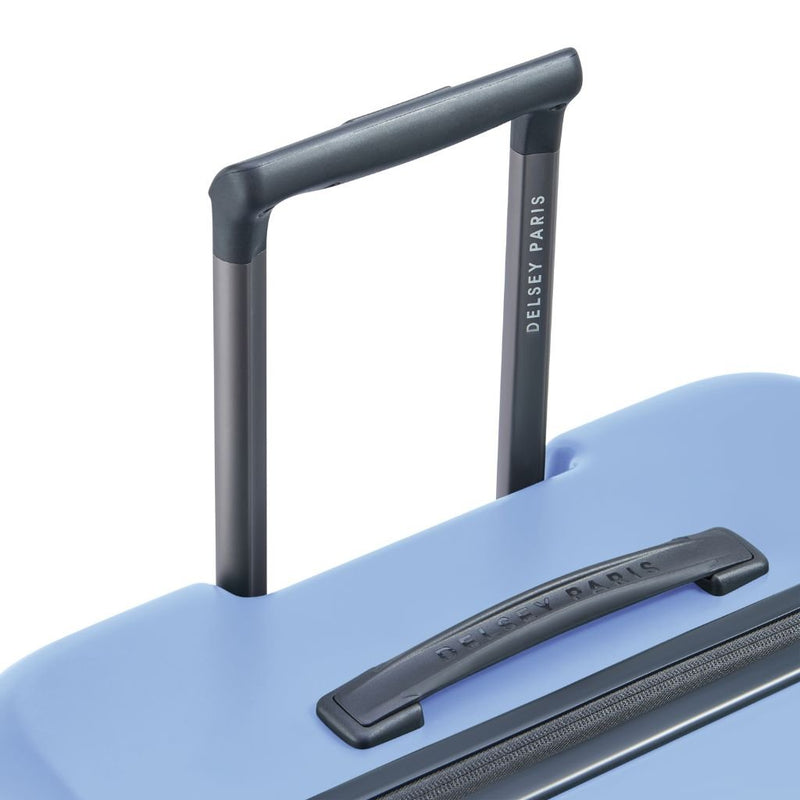 Delsey Securitime ZIP Top Opening 76cm Large Exp Luggage - Blue - Love Luggage
