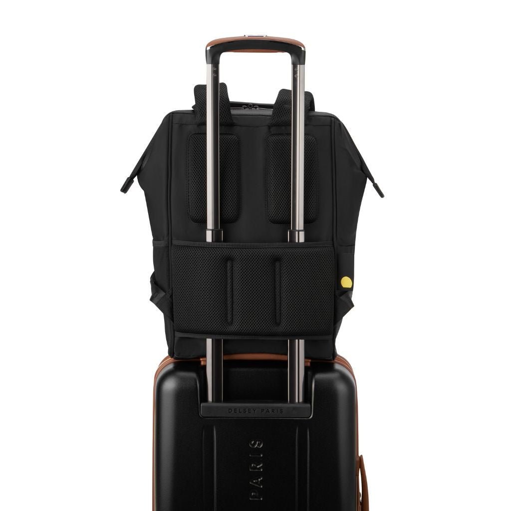 Delsey Shadow 5.0 Soft Laptop Backpack 14" - Black - Love Luggage