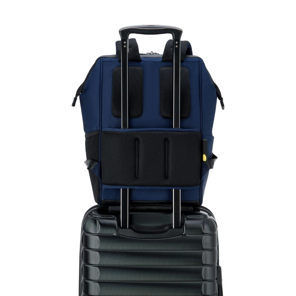 Delsey Shadow 5.0 Soft Laptop Backpack 14" - Blue - Love Luggage
