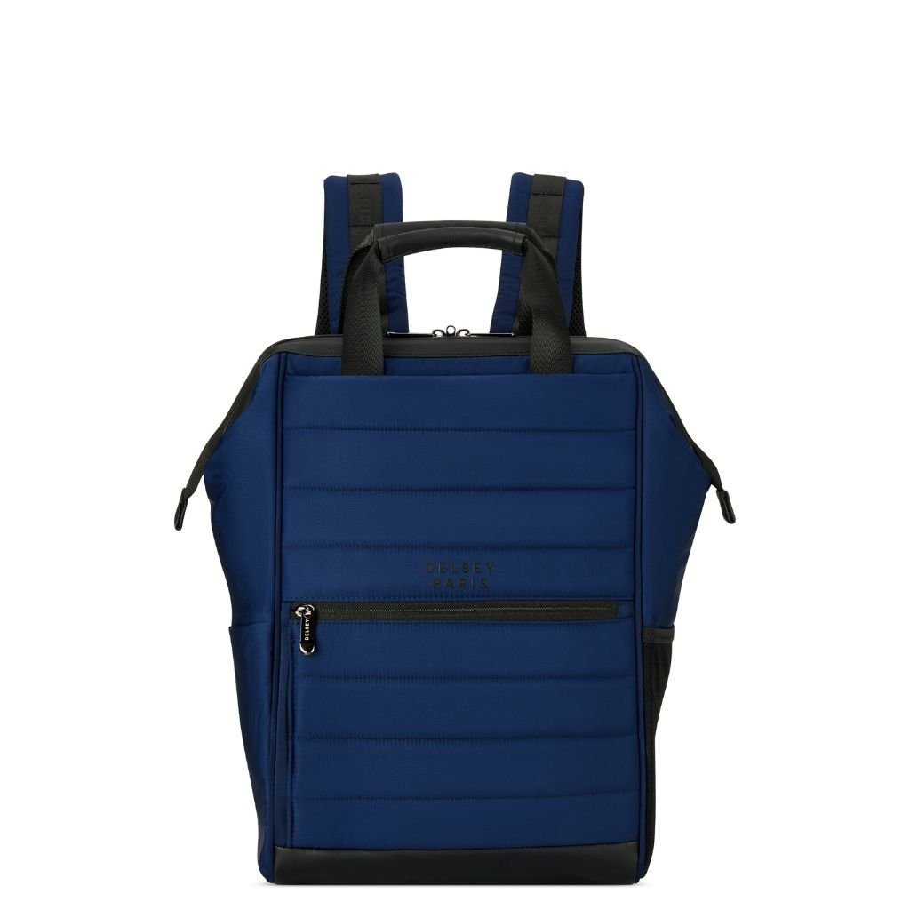 Delsey Shadow 5.0 Soft Laptop Backpack 14" - Blue - Love Luggage