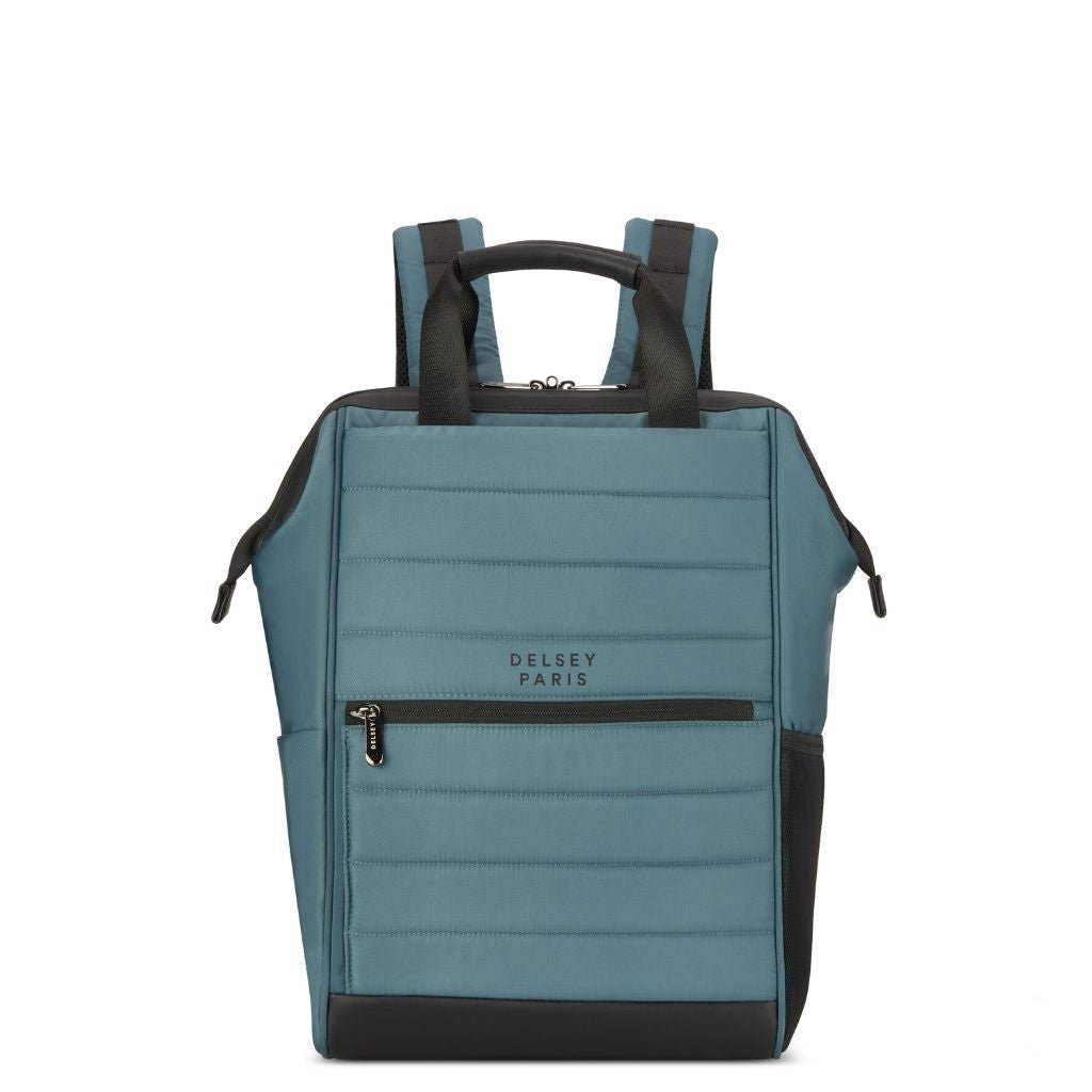 Delsey Shadow 5.0 Soft Laptop Backpack 14" - Green - Love Luggage