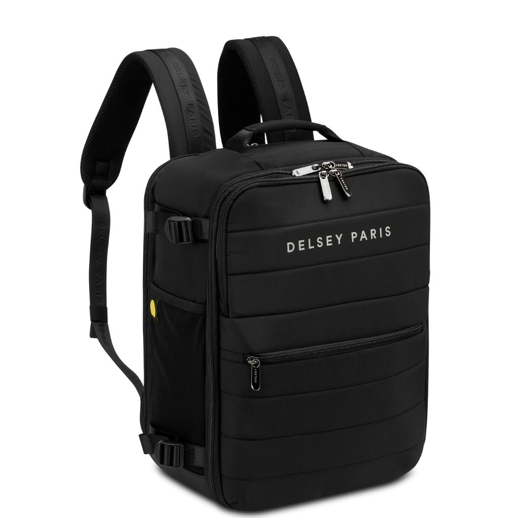 Delsey Shadow 5.0 Travel/Gym Backpack 24L - Black - Love Luggage