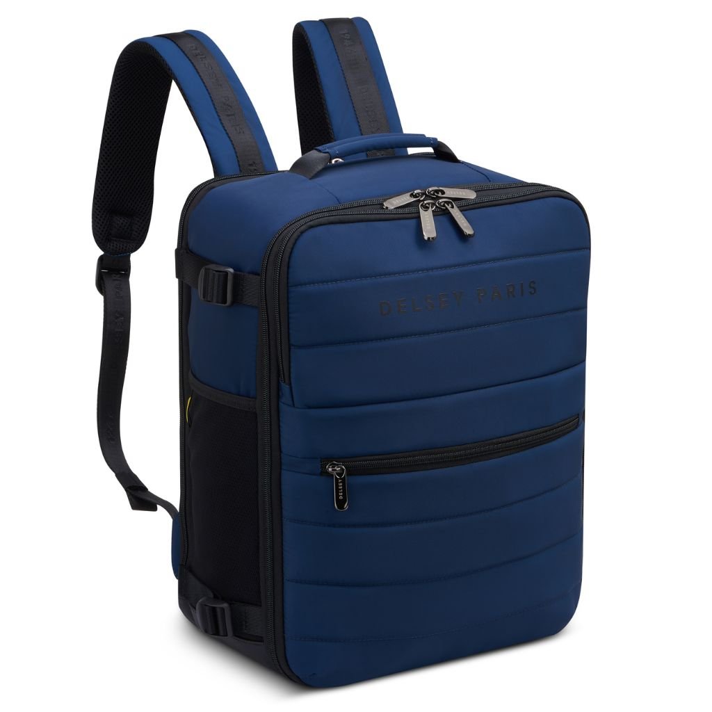 Delsey Shadow 5.0 Travel/Gym Backpack 24L - Blue - Love Luggage