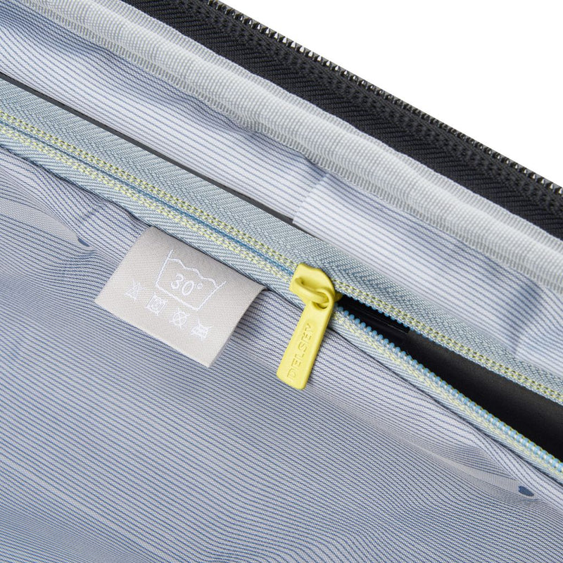 Delsey Shadow 55cm Expandable Carry On Luggage - Black - Love Luggage