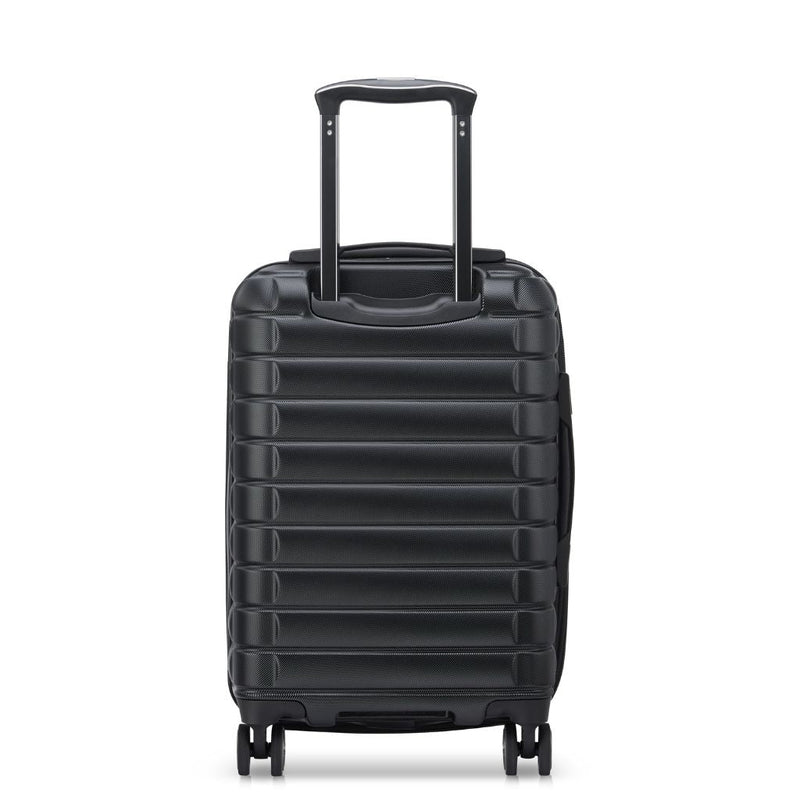 Delsey Shadow 55cm Expandable Carry On Luggage - Black - Love Luggage