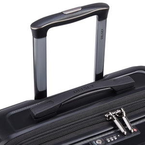 Delsey Shadow 66cm Expandable Medium Luggage - Black - Love Luggage