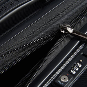 Delsey Shadow 66cm Expandable Medium Luggage - Black - Love Luggage
