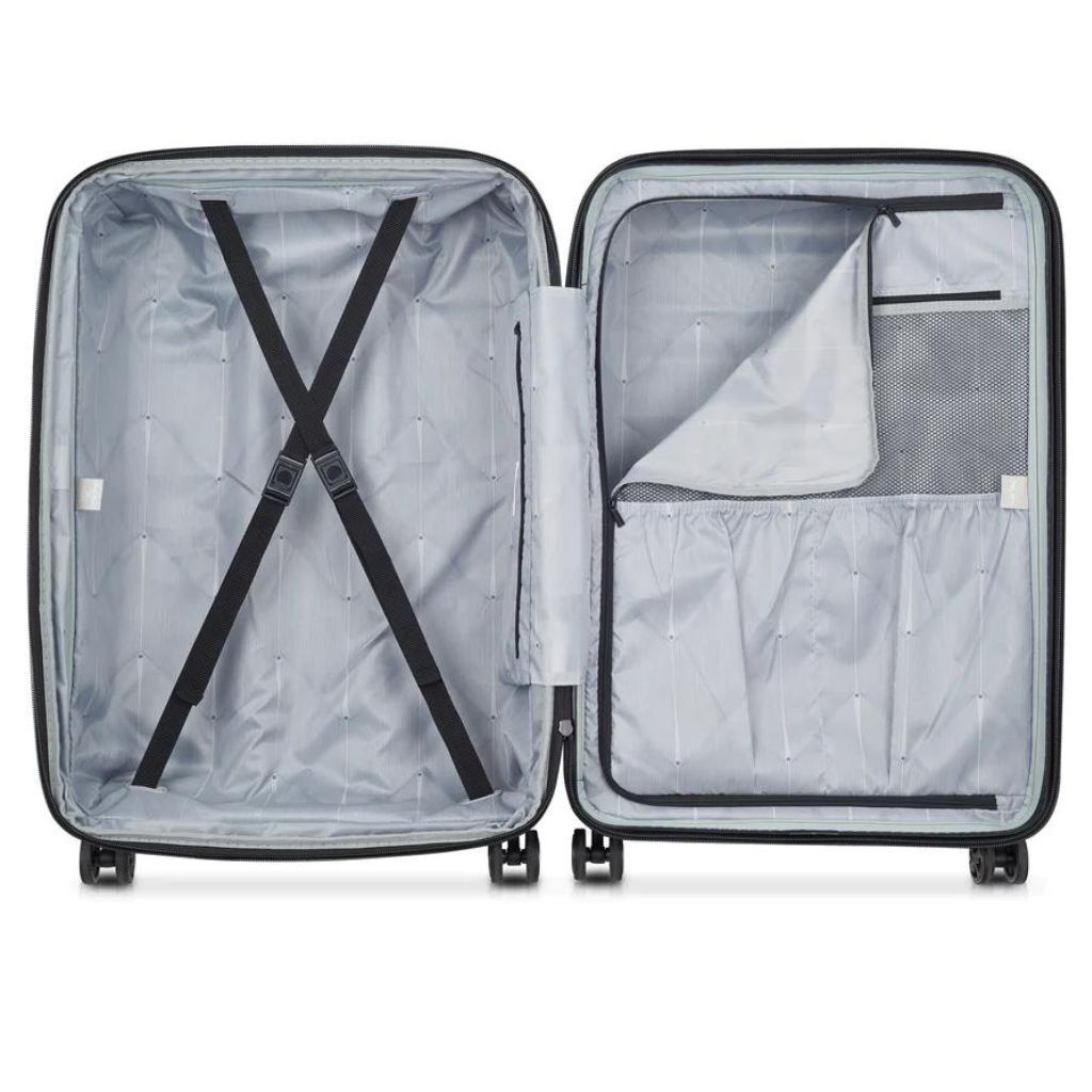 Delsey Shadow 75cm Expandable Large Luggage - Black - Love Luggage