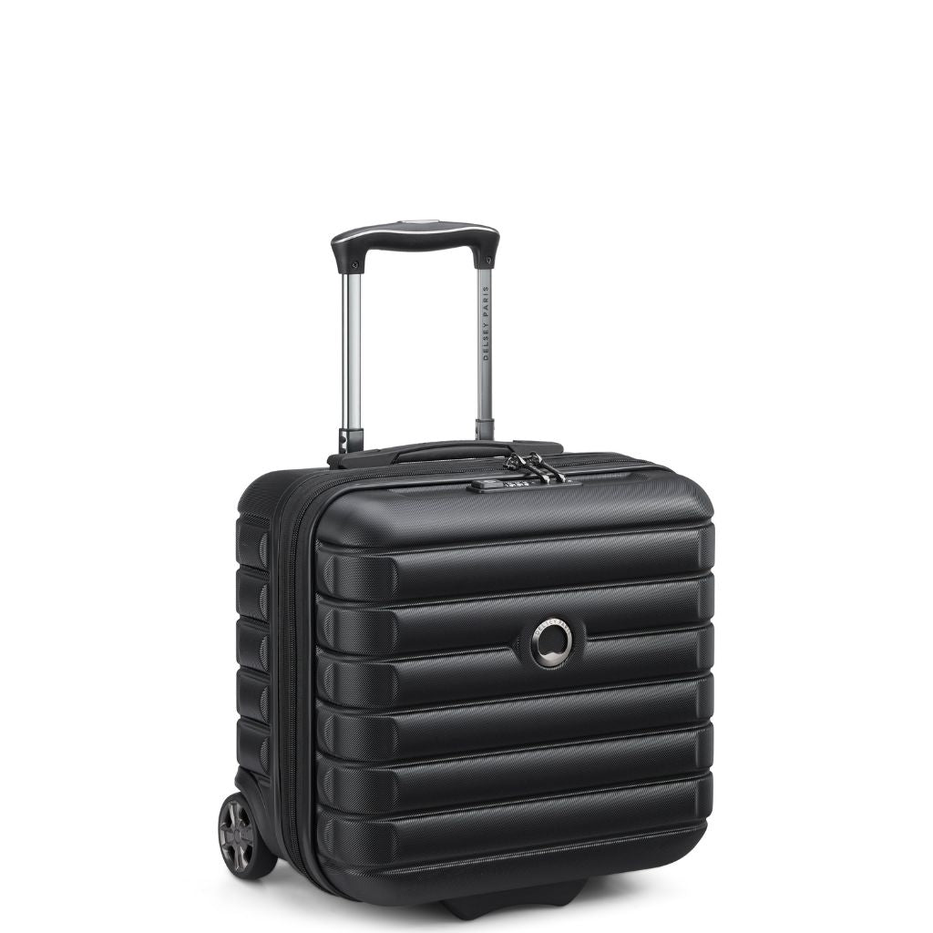 Delsey Shadow Underseat 2 - Wheel Cabin Luggage - Black - Love Luggage